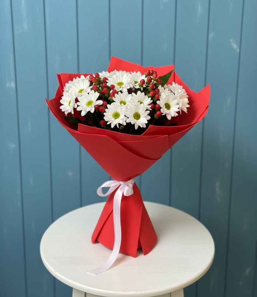 Букет цветов из: Хризантемы в Терской