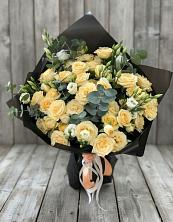 Букет цветов из:  Розы и Лизиантусы в Терской