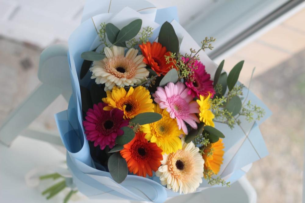 Букет цветов из: Герберы в Терской