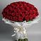 Букет 101 Красная роза Блэк Мэджик в Терской