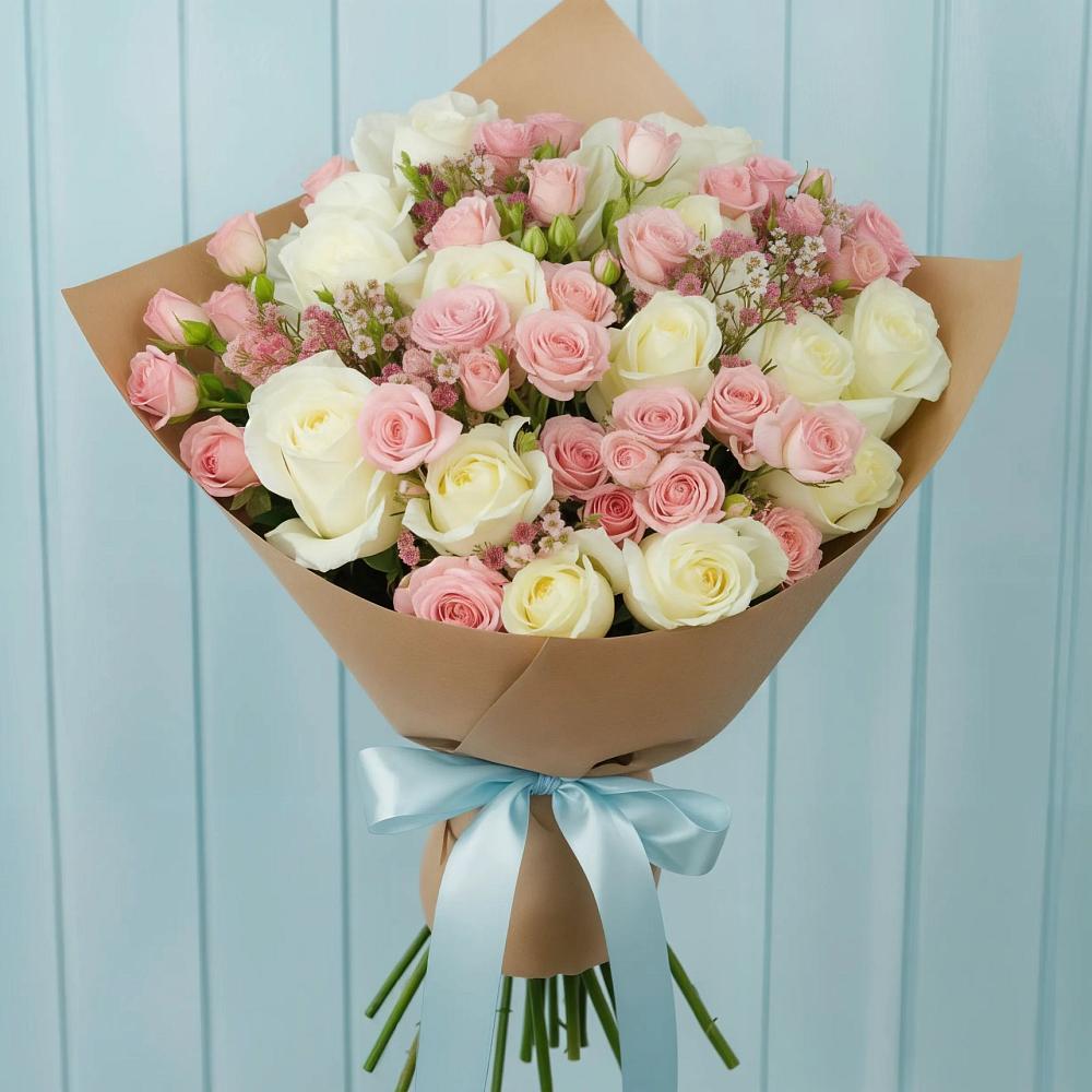 Букет цветов из: Розы в Терской