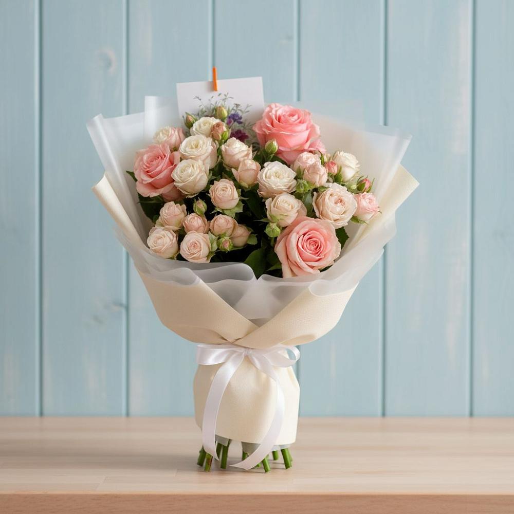 Букет цветов из: Розы в Терской