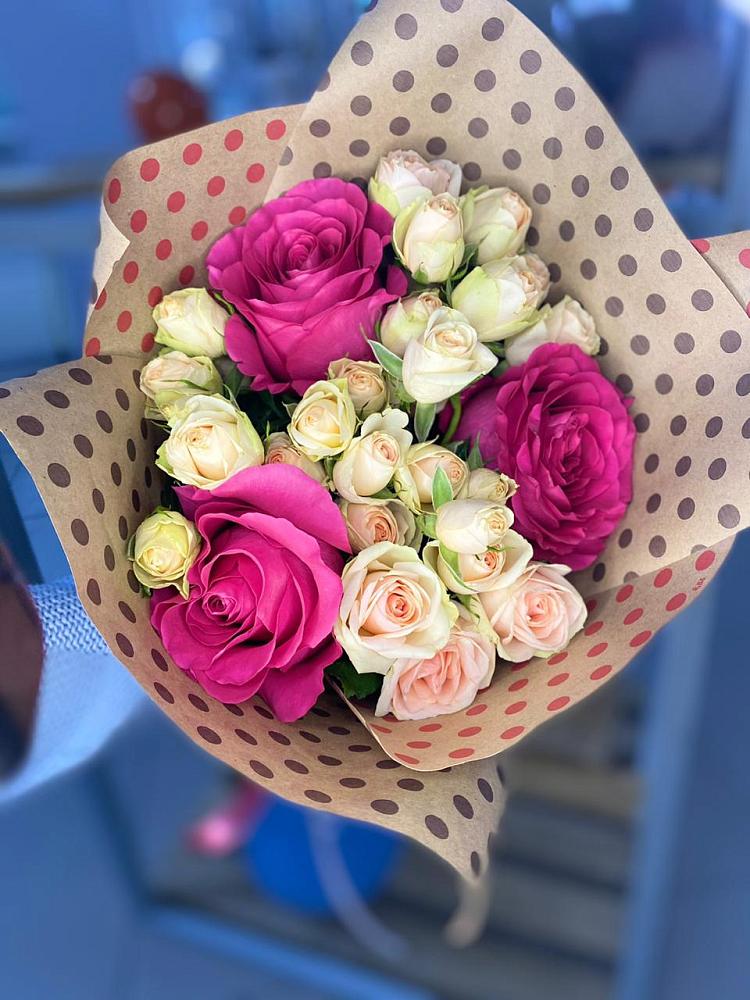 Букет цветов из: Розы в Терской