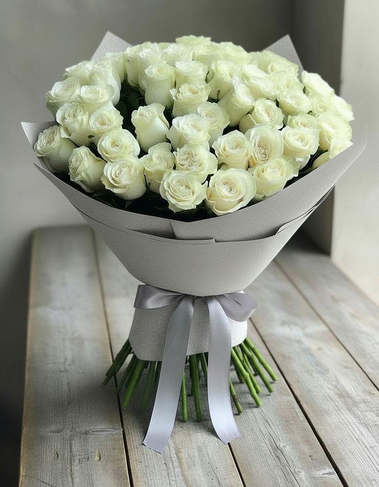 Букет 35 Белых роз в Терской
