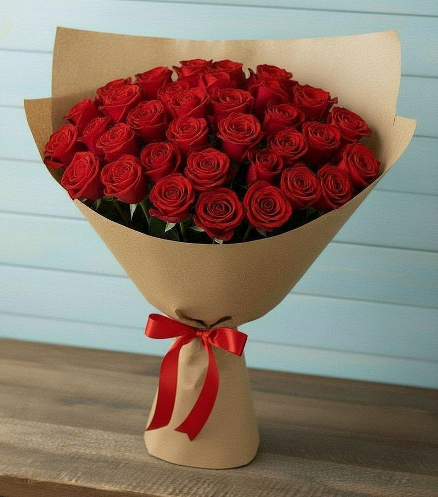 Букет Красные розы Милано в Терской
