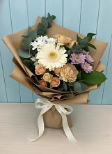 Букет цветов из:  Герберы и Хризантемы в Терской