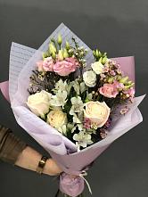 Букет цветов из:  Альстромерии, Розы и Лизиантусы #REPLACE_PRED# Терской