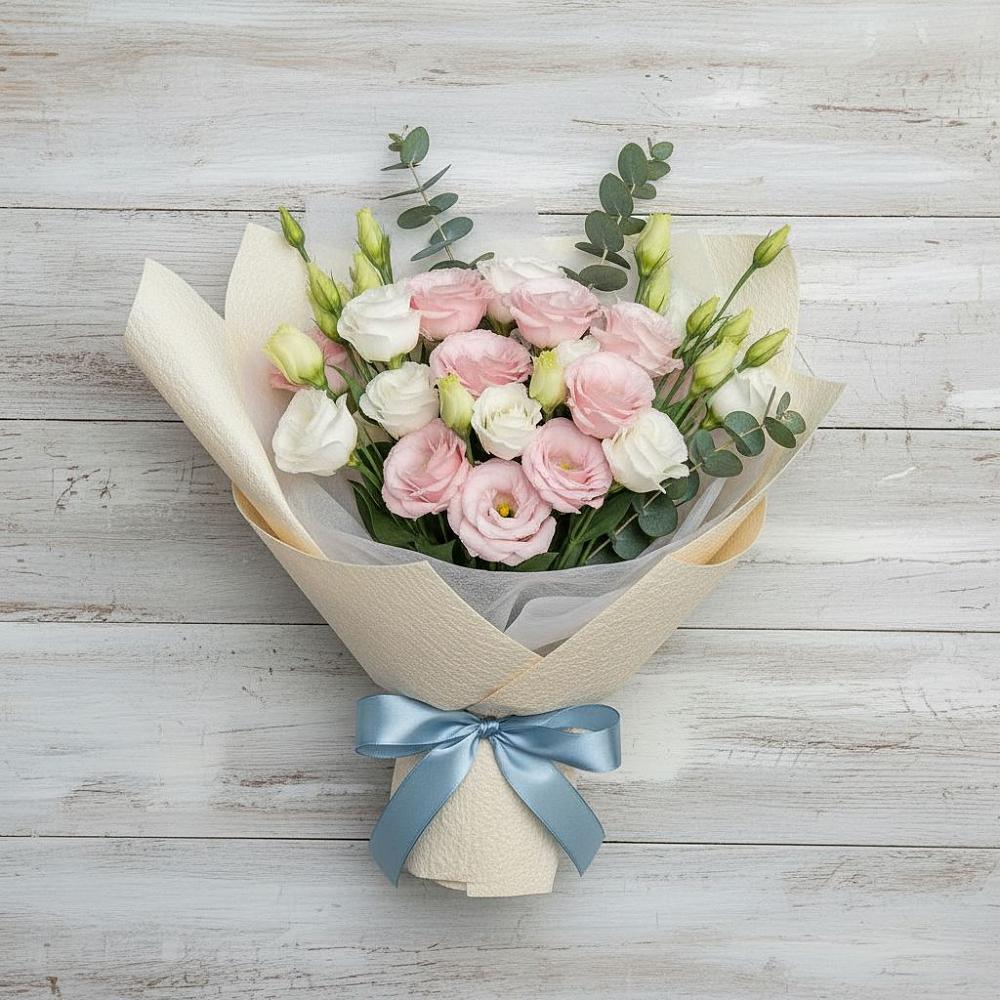 Букет цветов из: Лизиантусы в Терской